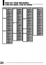 Предварительный просмотр 10 страницы Yamaha Clavinova CVP-202 Data List