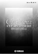 Yamaha Clavinova CVP-203 Owner'S Manual preview
