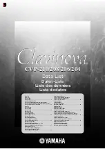 Yamaha Clavinova CVP-204 Data List preview