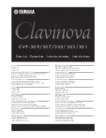 Yamaha Clavinova CVP-301 Data List preview