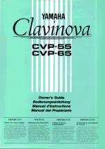 Yamaha Clavinova CVP-55 Manuel D'Instructions предпросмотр