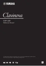 Yamaha Clavinova CVP-601 Reference Manual preview