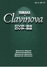 Предварительный просмотр 1 страницы Yamaha Clavinova CVP-92 Reference Manual