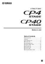 Yamaha CP4 Stage Data List preview