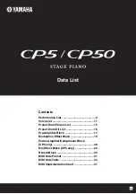 Yamaha CP5 Data List preview