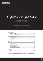 Yamaha CP5 Reference Manual preview