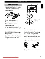 Preview for 9 page of Yamaha CRX-E300 Instructions For Use Manual