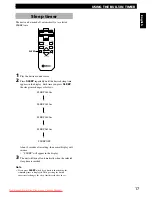 Preview for 21 page of Yamaha CRX-E300 Instructions For Use Manual