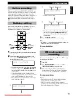 Preview for 23 page of Yamaha CRX-E300 Instructions For Use Manual