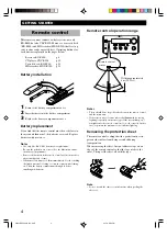 Preview for 8 page of Yamaha CRX-E500 Owner'S Manual