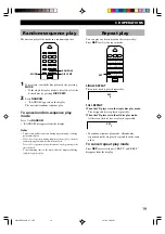 Preview for 23 page of Yamaha CRX-E500 Owner'S Manual