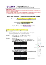 Preview for 1 page of Yamaha CRX-N560 Firmware Update Procedure