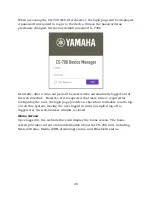 Предварительный просмотр 20 страницы Yamaha CS-700 Series Operation Manual