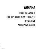 Yamaha CS-70M Servicing Manual preview