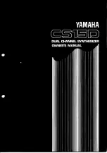 Yamaha CS15D Owner'S Manual preview