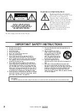 Предварительный просмотр 2 страницы Yamaha DCU5D Owner'S Manual