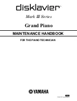 Yamaha disklavier Mark III Series Maintenance Handbook preview