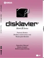 Yamaha Disklavier Operation Manual preview