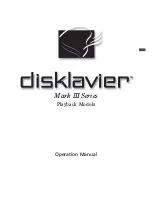 Предварительный просмотр 7 страницы Yamaha Disklavier Operation Manual