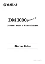 Yamaha DM 1000 Startup Manual preview