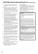 Предварительный просмотр 4 страницы Yamaha DP-U50 Operation Manual