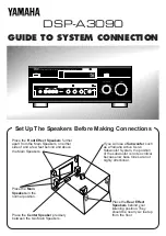 Yamaha DSP-A3090 Connecting Manual предпросмотр