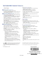 Предварительный просмотр 10 страницы Yamaha DSP-AX640SE Product Bulletin