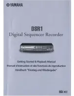 Предварительный просмотр 1 страницы Yamaha DSR1 Getting Started & Playback Manual