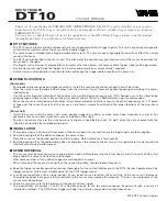 Yamaha DTS70 Owner'S Manual preview