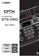 Preview for 1 page of Yamaha DTX-PRO Owner'S Manual