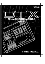 Yamaha DTX Owner'S Manual preview