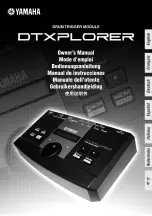 Preview for 1 page of Yamaha DTXPLORER Manuale Dell'Utente