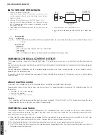 Предварительный просмотр 2 страницы Yamaha DVX-700 Service Manual