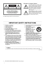 Предварительный просмотр 2 страницы Yamaha DXR8 Owner'S Manual