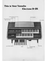 Preview for 4 page of Yamaha Electone B-2R Manual