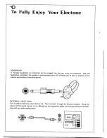 Предварительный просмотр 12 страницы Yamaha Electone B-4DR Manual