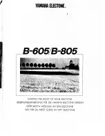 Preview for 1 page of Yamaha Electone B-605 Manual