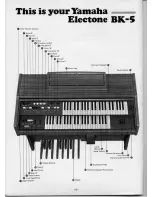 Предварительный просмотр 4 страницы Yamaha Electone BK-5 Manual