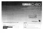 Yamaha Electone C-60 Owner'S Manual preview