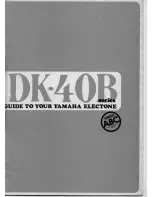 Preview for 1 page of Yamaha Electone DK-40B Series Manual