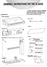 Yamaha Electone EL-40 Assembling Instructions предпросмотр