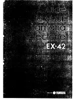 Yamaha Electone EX-42 Manual preview