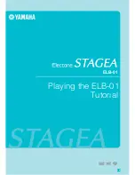 Yamaha Electone STAGEA ELB-01 Playing Manual предпросмотр