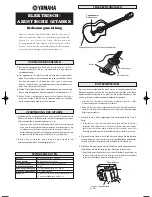 Yamaha Electric Acoustic Guitar Quick Manual preview