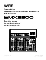 Yamaha EMX3500 Manuel De Fonctionnement preview