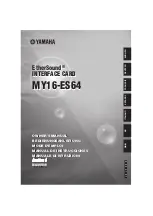 Yamaha EtherSound MY16-ES64 Mode D'Emploi preview