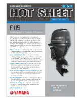 Yamaha F115 Information Sheet preview