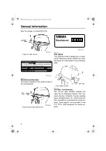 Preview for 8 page of Yamaha F6 Owner'S Manual