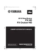 Yamaha FX HO 2016 Owner'S/Operator'S Manual preview