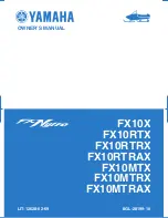 Yamaha FX Nytro FX10X Owner'S Manual preview